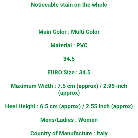 CHRISTIAN LOUBOUTIN Studded White and Gold Women's Heels - Picture 10 of 10